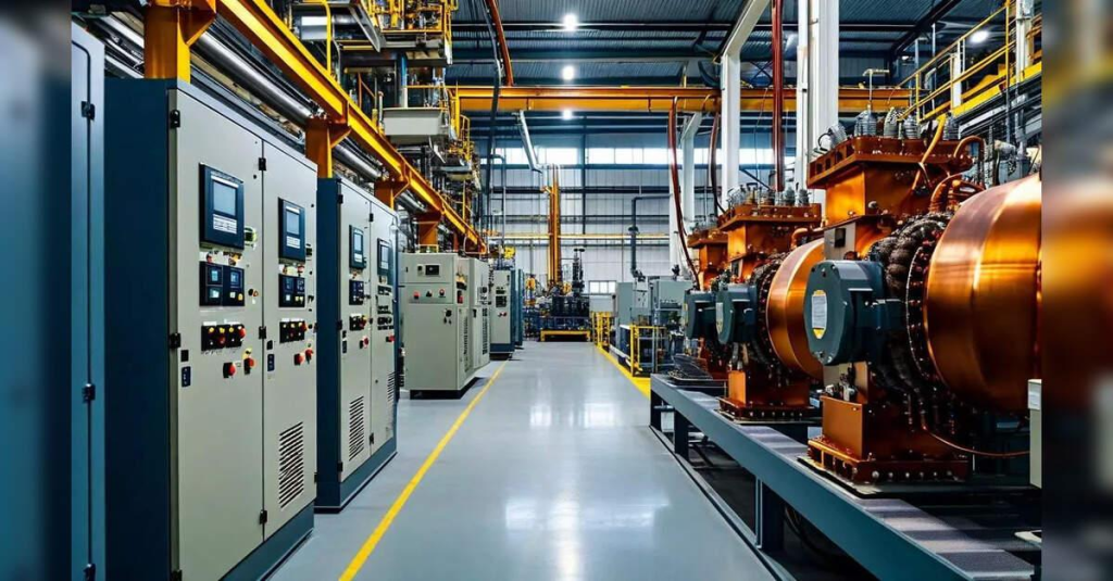 Medium-voltage electrical distribution system operating in a modern industrial facility